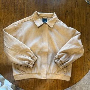 Cotton On faux suede jacket in tan